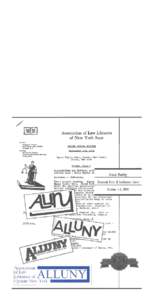 Correction: Please note that the accurate date of death for Ernest Breuer is June 6, [removed]not June 7 as indicated in “Milestones” on p. [6] and “Ernest Henry Breuer” on p[removed]ALLUNY extends sincere apprecia