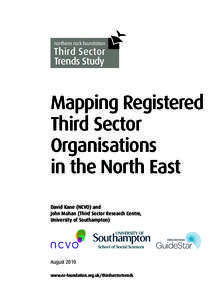 Mapping Registered Third Sector Organisations in the North East