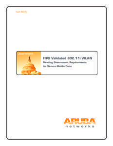 Tech Brief |  Government FIPS Validated 802.11i WLAN Meeting Government Requirements