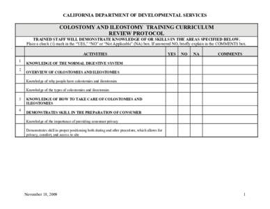 GASTROSTOMY/JEJUNOSTOMY TRAINING PROTOCOL