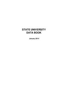 STATE UNIVERSITY DATA BOOK January 2014 MEMORANDUM