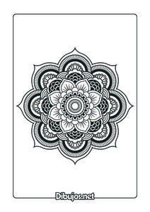 Mandala-para-colorear-floral