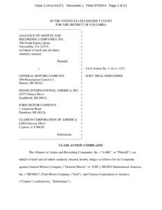 Case 1:14-cv[removed]Document 1 Filed[removed]Page 1 of 21  IN THE UNITED STATES DISTRICT COURT FOR THE DISTRICT OF COLUMBIA _______________________________________ )