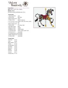 Design Name: Steampunk Carousel - Zebra (UT6904) Size: 6.06