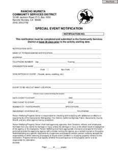 Microsoft Word - Special Event Notification Form[removed]doc