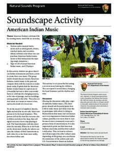 Natural Sounds Program  National Park Service U.S. Department of the Interior  Soundscape Activity