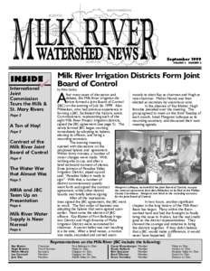 ILK RIVE M WATERSHED NEWSR September 1999 VOLUME 2