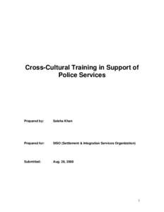 Hong Kong Police Force / Cultural competence / Hamilton /  Ontario / Hamilton Police Service / Mohawk College / Police / National security / Cultural studies / Security