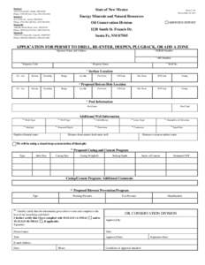 District I 1625 N. French Dr., Hobbs, NM[removed]Phone: ([removed]Fax: ([removed]District II 811 S. First St., Artesia, NM[removed]Phone: ([removed]Fax: ([removed]