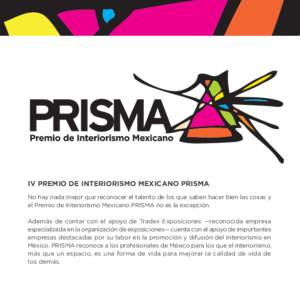 CONVOCATORIA IV PREMIO DE INTERIORISMO MEXICANO PRISMA
