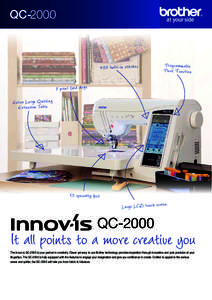 QCbuilt-in stitch es Programmable Pivot Function