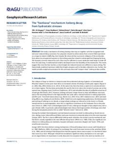 Geophysical Research Letters RESEARCH LETTER[removed]2014GL060832 Key Points: • Observational iceberg data from 2012 Baﬃn Bay ﬁeld experiment