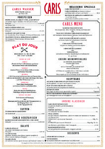 Carls Brasserie Kartenvorlage