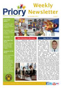 Weekly Newsletter 1st October 2012 Issue 3