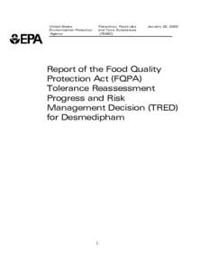 Pesticides / Environment / Food and drink / Agriculture / Soil contamination / Pesticide / Sugar beet / Toxicity / Pesticide regulation in the United States / United States Environmental Protection Agency / Food Quality Protection Act / Food law