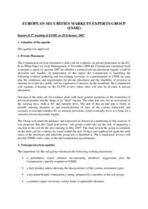 Investment / Financial markets / Finance / European Union law / Financial regulation / Markets in Financial Instruments Directive / Prospectus / Undertakings for Collective Investment in Transferable Securities Directives / Directive on services in the internal market / Financial economics / European Union directives / Stock market