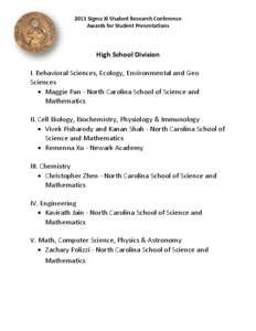 Faculty of Science / University of Sydney Faculty of Science / Michigan State University College of Natural Science