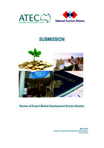 SUBMISSION  Review of Export Market Development Grants Scheme March 2015 Review of Export Market Development Grant Scheme