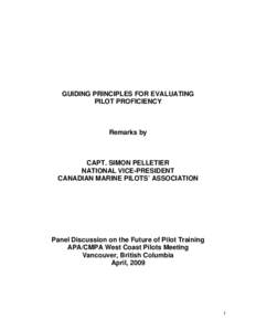Microsoft Word - Speech - Simon Pelletier - CMPA APA West Coast Pilots Meeting - April 2009.doc