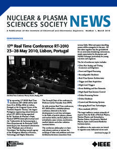 Nuclear & Plasma Sciences Societ y A Publication of the Institute of Electrical and Electronics Engineers Number 1, March 2010