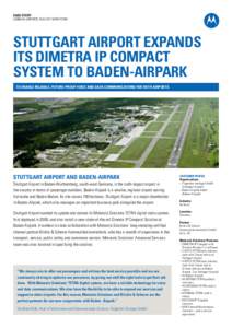 Radio / Trunked radio systems / Technology / States of Germany / Schaumburg /  Illinois / Terrestrial Trunked Radio / Dimetra / Motorola / Two-way radio / Karlsruhe/Baden-Baden Airport / Stuttgart Airport / MPT-1327