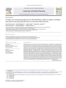 A visitor use monitoring approach on the Half Dome cables to reduce crowding and inform park planning decisions in Yosemite National Park