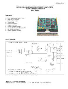 ZBDC12A SERIES BRUSHLESS SERVO AMPLIFIERS