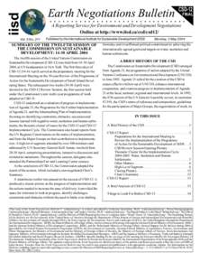 Environment / Hygiene / International development / Water / Sustainable development / Commission on Sustainable Development / Millennium Development Goals / World Water Forum / Barbados Programme of Action / United Nations / Development / Sustainability