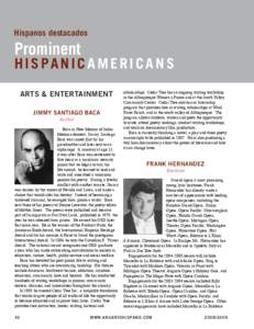 Prominent Hispanic Americans  Hispanos destacados Prominent