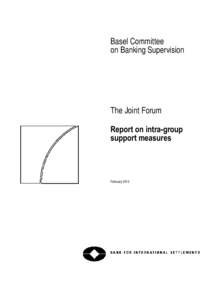 Report on intra-group support measures