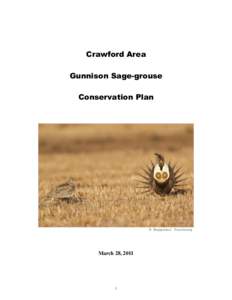 Crawford Area Gunnison Sage-grouse Conservation Plan © Noppadol Paothong