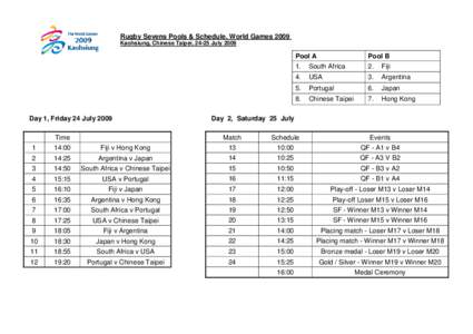 [removed]SL WG schedule one pager