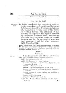 Ceylon Citizenship Act / United Kingdom labour law / United Kingdom / Factory and Workshop Act