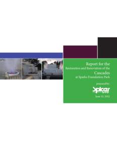 Report for the Restoration and Renovation of the Cascades at Sparks Foundation Park prepared by: