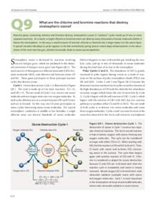 20 Questions: 2010 Update	  Q9 Section II: THE OZONE DEPLETION PROCESS