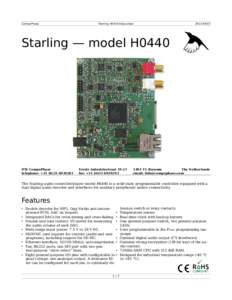 CompuPhase  Starling H0440 Data sheet