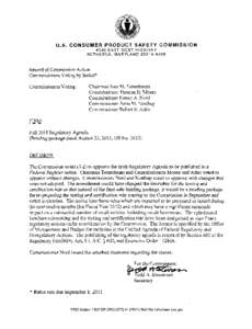 Consumer Product Safety Improvement Act / Ethics / Regulatory Flexibility Act / CPSC / Safety / Anne Northup / Government / Politics of the United States / Bethesda /  Maryland / U.S. Consumer Product Safety Commission / Nancy Nord