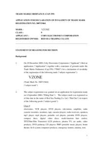 Law / Marketing / Coby Electronics Corporation / Trademark / Identification / Patent attorney / Concurrent use registration / Intellectual property law / Brand management / Product management