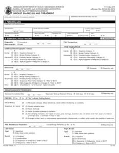 MISSOURI DEPARTMENT OF HEALTH AND SENIOR SERVICES BUREAU OF CANCER AND CHRONIC DISEASE CONTROL SHOW ME HEALTHY MISSOURIANS/SMHW P. O. Box 570 Jefferson City, MO[removed]