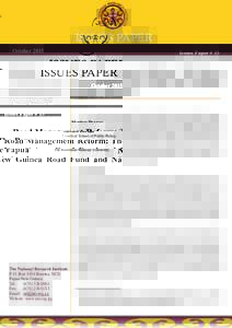National Rifle Association / National Roads Authority / Infrastructure / Road / Development Policy Centre