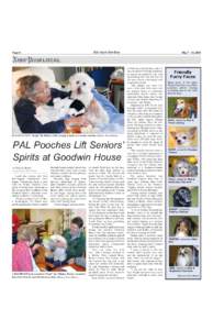 Page 8  May[removed], 2009 PLAYFUL PUP, “Benji” the Bichon Frise, brings a smile to a senior resident. (PHOTO: NEWS-PRESS)