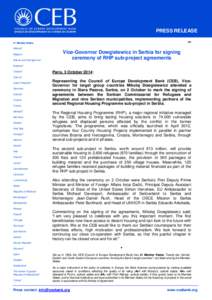 PRESS RELEASE[removed]Member States Albania* Belgium