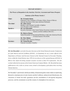 Politics / United Nations General Assembly observers / Free Trade Area of the Americas / Organization of American States / Regional integration / Inter-American Dialogue / Mercosur / Economic integration / Canada-Latin America relations / International trade / International relations / Foreign relations of Argentina