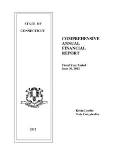STATE OF CONNECTICUT COMPREHENSIVE ANNUAL FINANCIAL