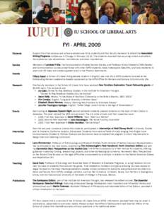 FYI from Liberal Arts - April 2009.qxd