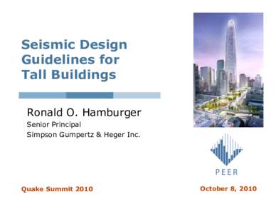 Structural engineering / Seismic analysis / Structural analysis / Simpson Gumpertz & Heger Inc. / Structural failure / Civil engineering / Earthquake engineering / Construction