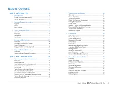 Table of Contents Part 1	 Introduction................................................9 1 Plan Overview.................................................................... 11