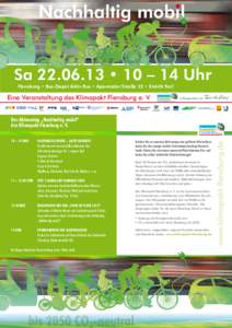 Hrsg.: Klimapakt Flensburg e. V. Kontakt|Infos: Flensburg • Bus-Depot Aktiv Bus • Apenrader Straße 22 • Eintritt Bürofrei! OEDING