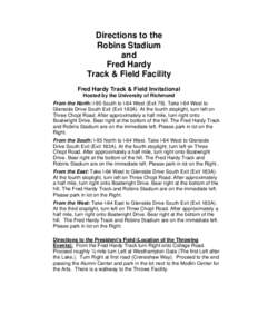 Microsoft Word - Directions to Robins Stadium-Fred Hardy Track.doc