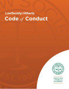 Code of Conduct  Table of Contents